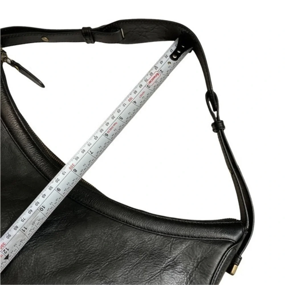 Cole Haan black leather hobo bag